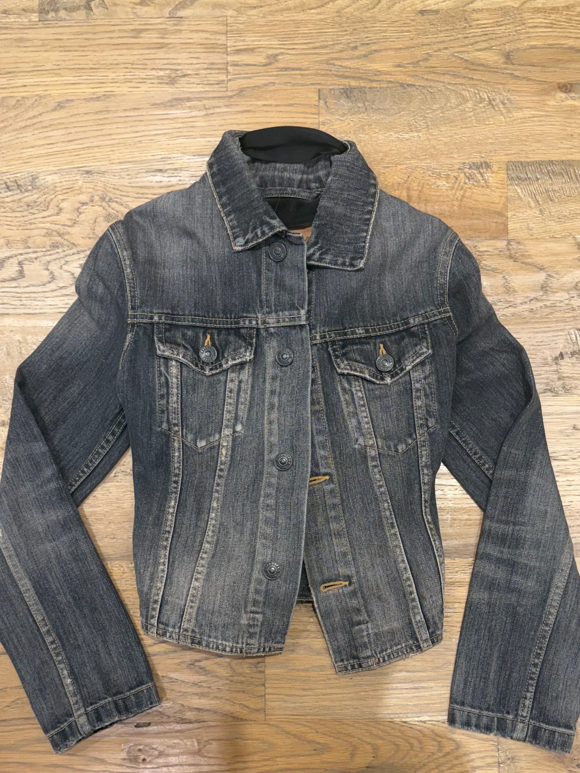 Balenciaga Lace-Up Denim Jacket - Image 4