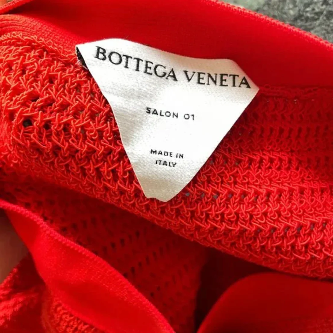 Bottega Veneta Fringed Open Knit Cotton Blend Mini Skirt - Image 3