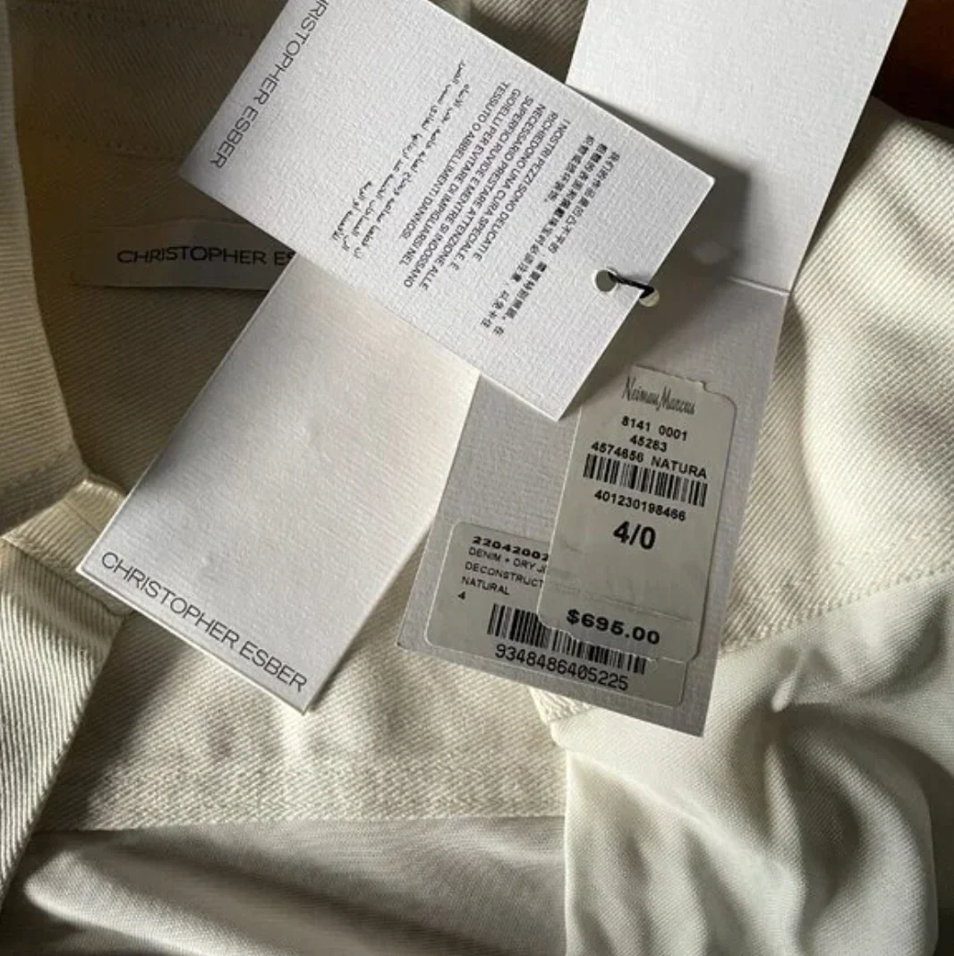 Christopher Esber Deconstruct Denim Cummerbund Shirt - Image 3