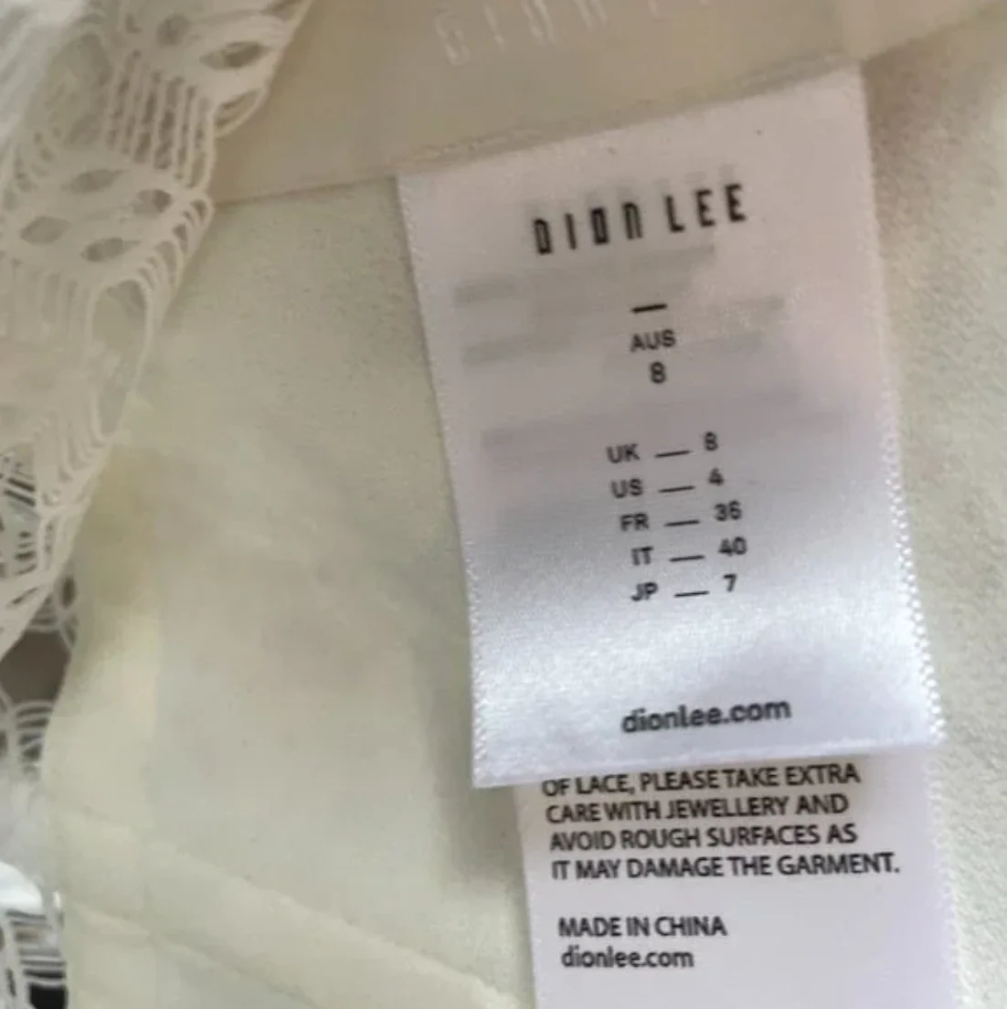 Dion Lee White Lace Insert Corset Top - Image 4