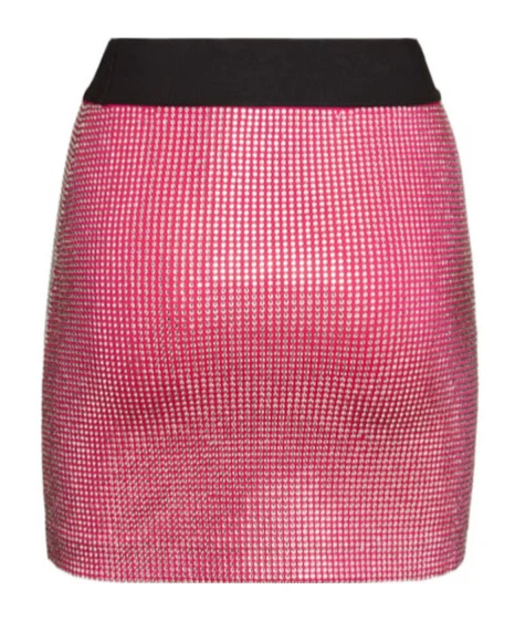 Dolce & Gabbana Embellished jersey mini skirt w/ logo - Image 2