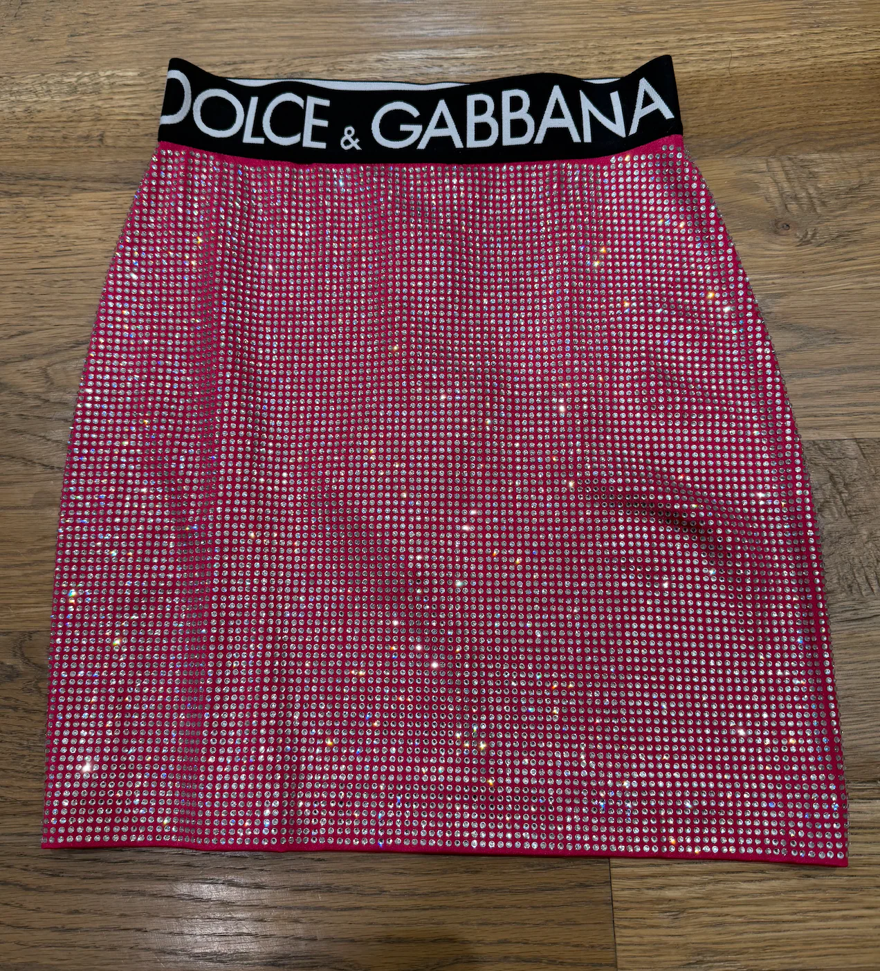 Dolce & Gabbana Embellished jersey mini skirt w/ logo - Image 5
