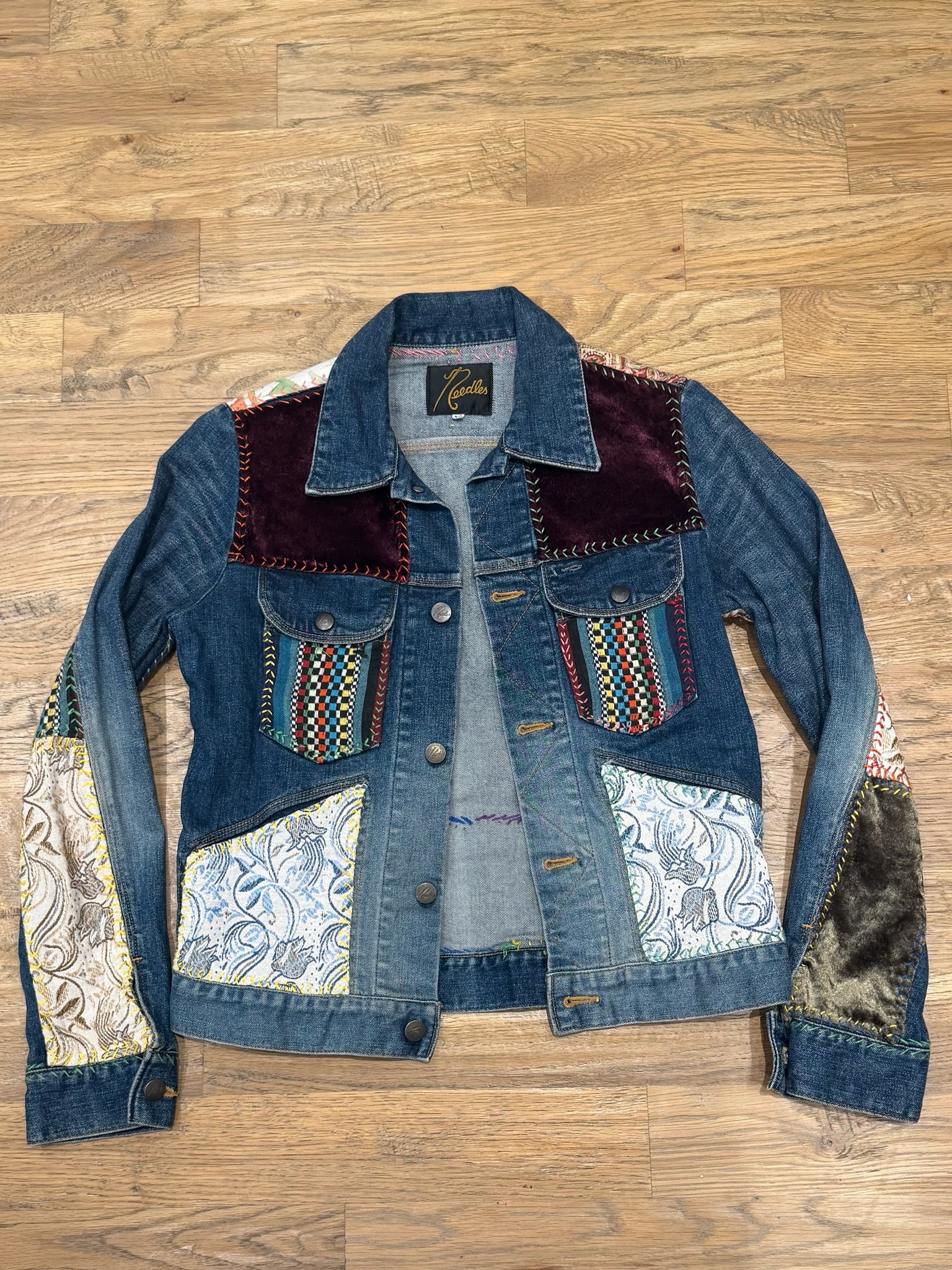 Needles Patchwork Denim Jacket