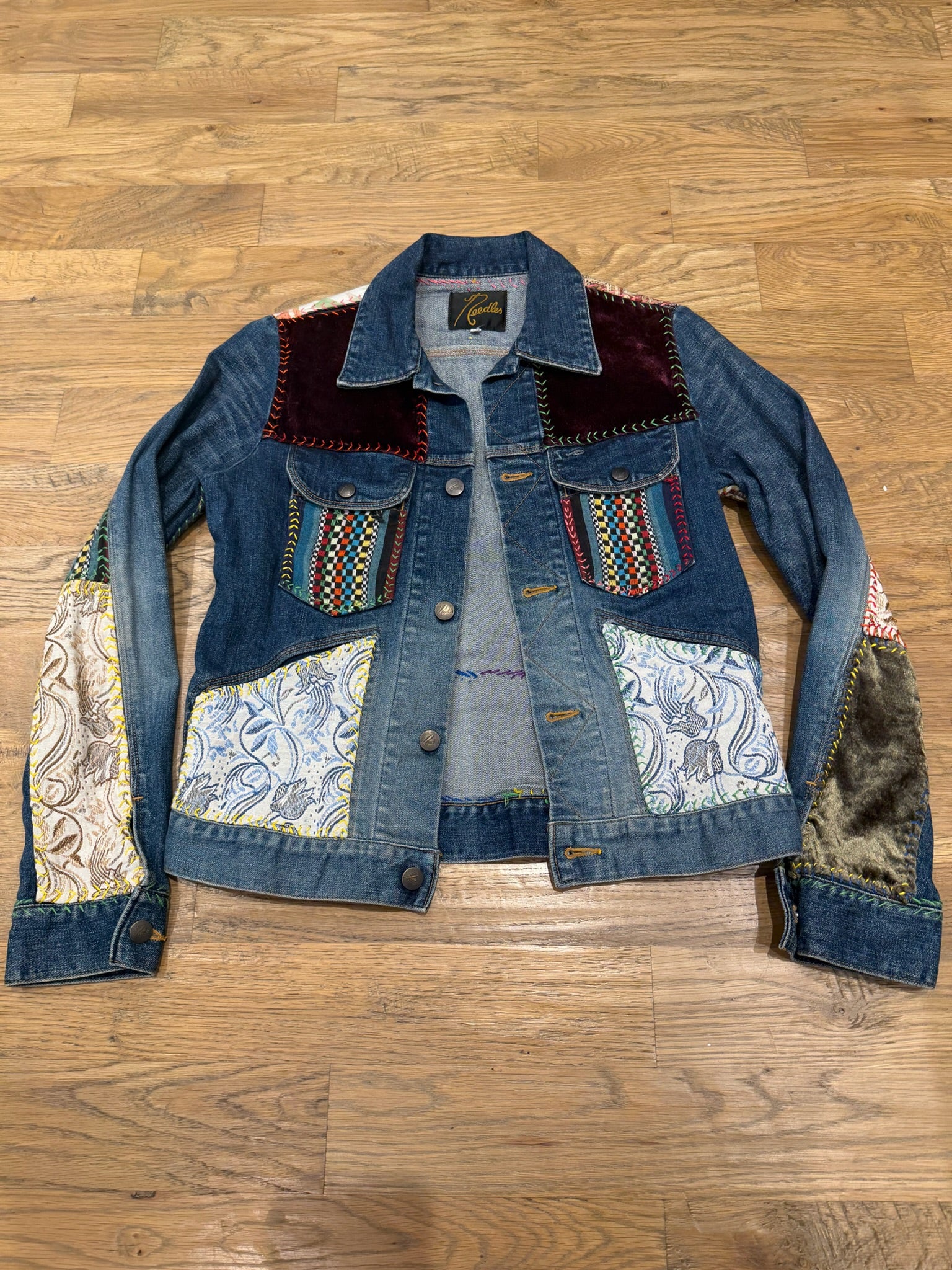 Needles Patchwork Denim Jacket - Image 2