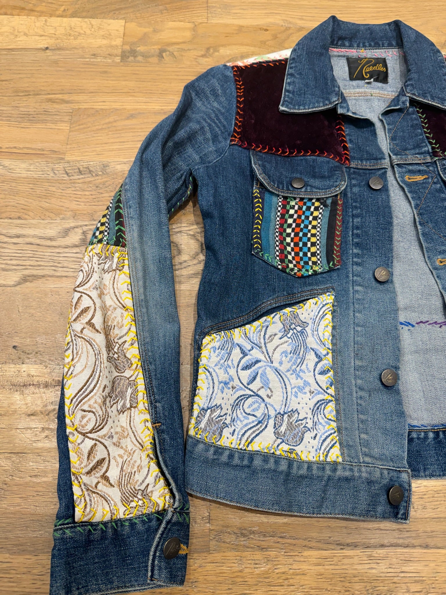 Needles Patchwork Denim Jacket - Image 3