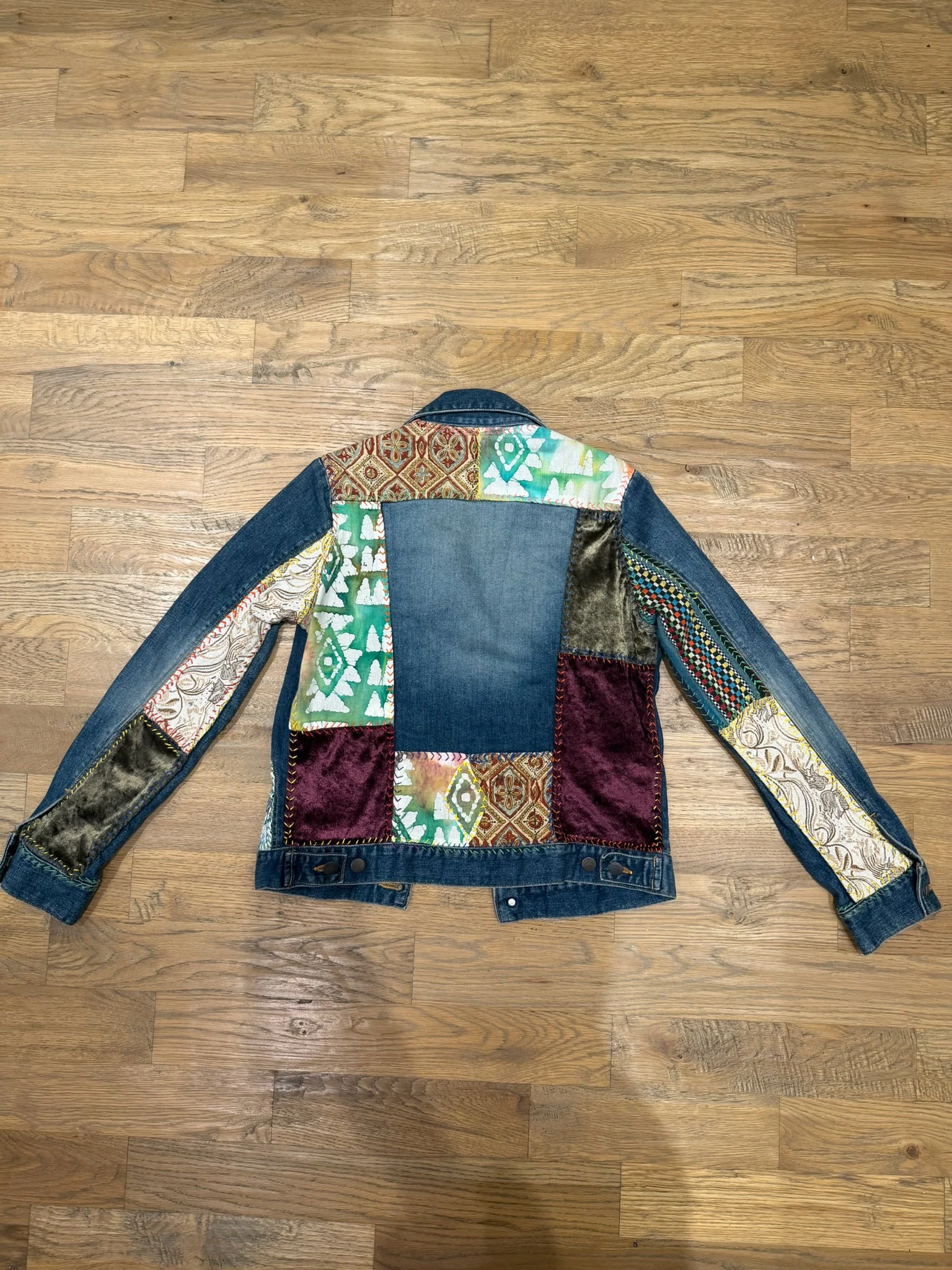 Needles Patchwork Denim Jacket - Image 4