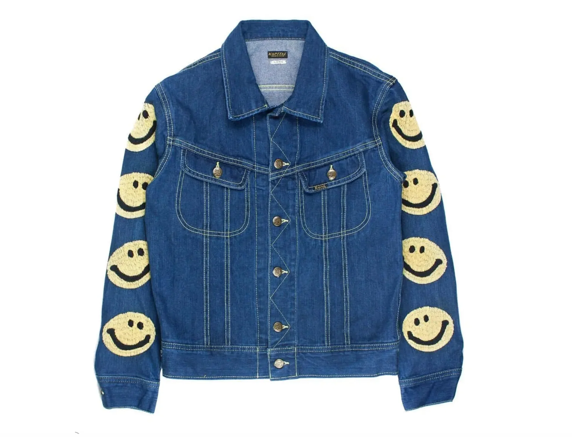 Kapital Smiley Denim Trucker Jacket