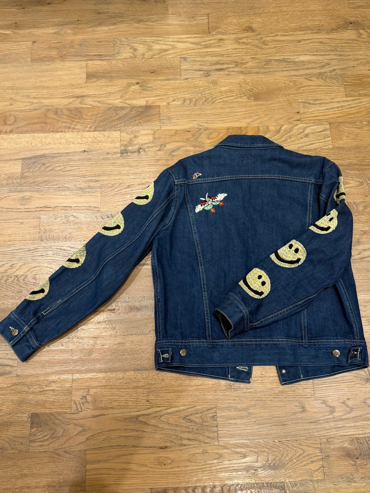 Kapital Smiley Denim Trucker Jacket - Image 4