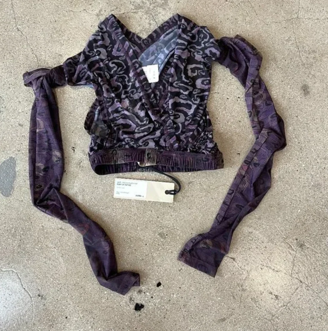 knwls Charlotte Knowles Sweed Mix Anti Cross Over Top - Image 2