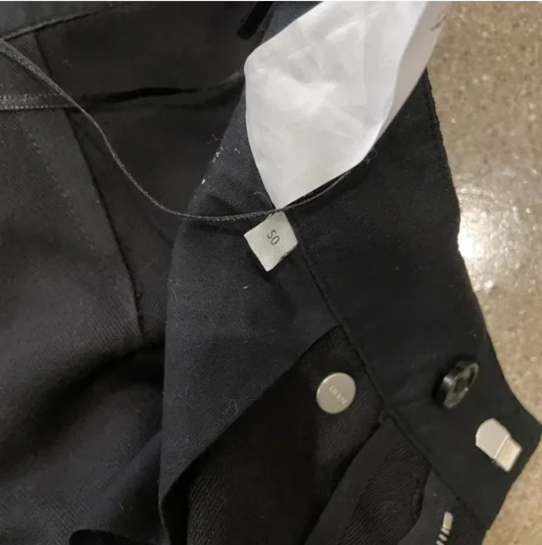 Loewe Black Wool Belted Trousers - Image 3