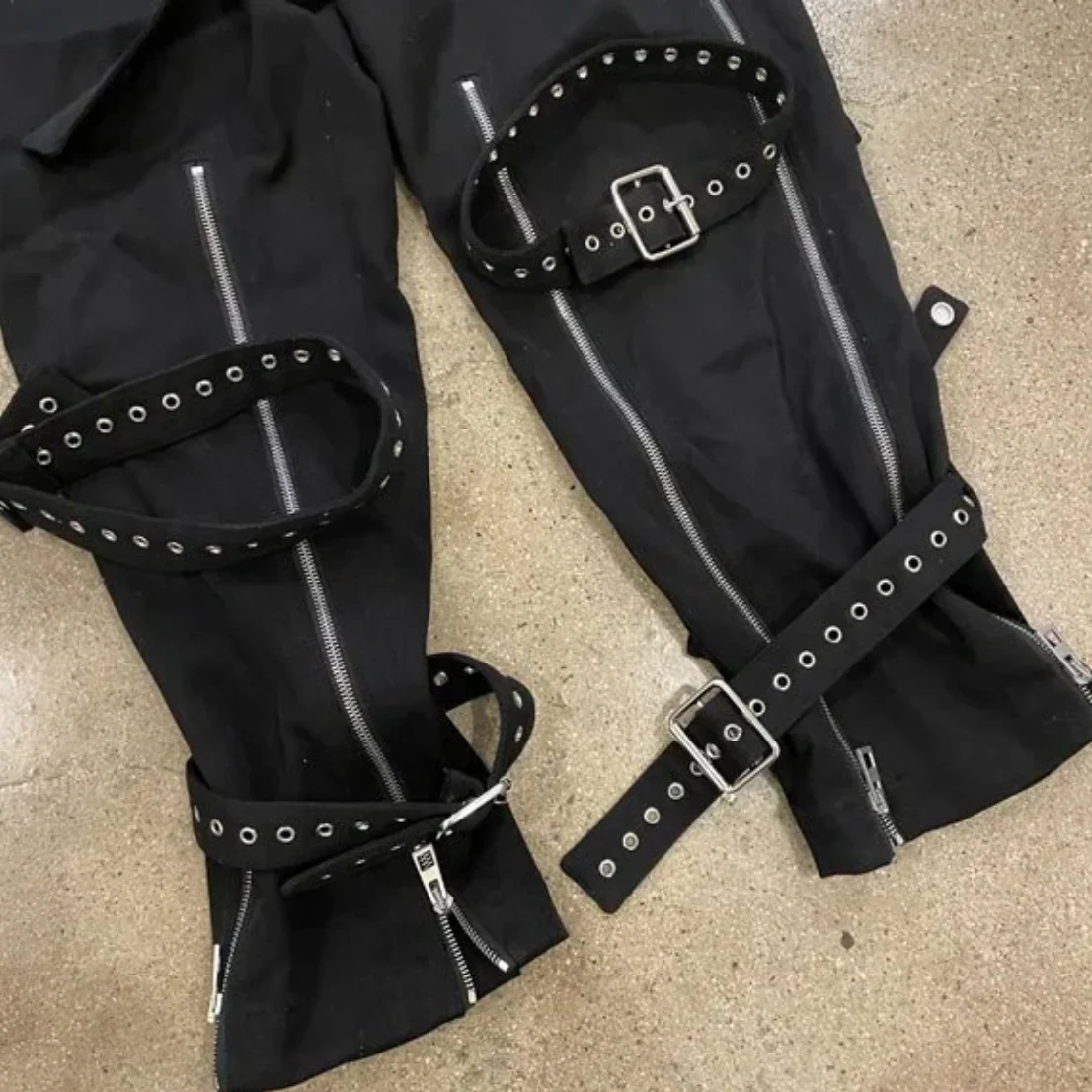 Loewe Black Wool Belted Trousers - Image 6