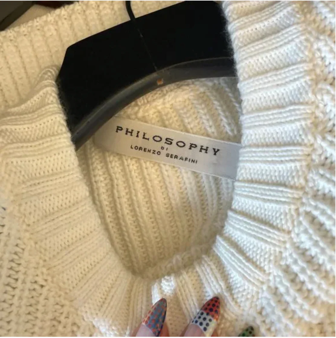 Philosophy Di Lorenzo Serafini Cropped Tassel Sweater - Image 4